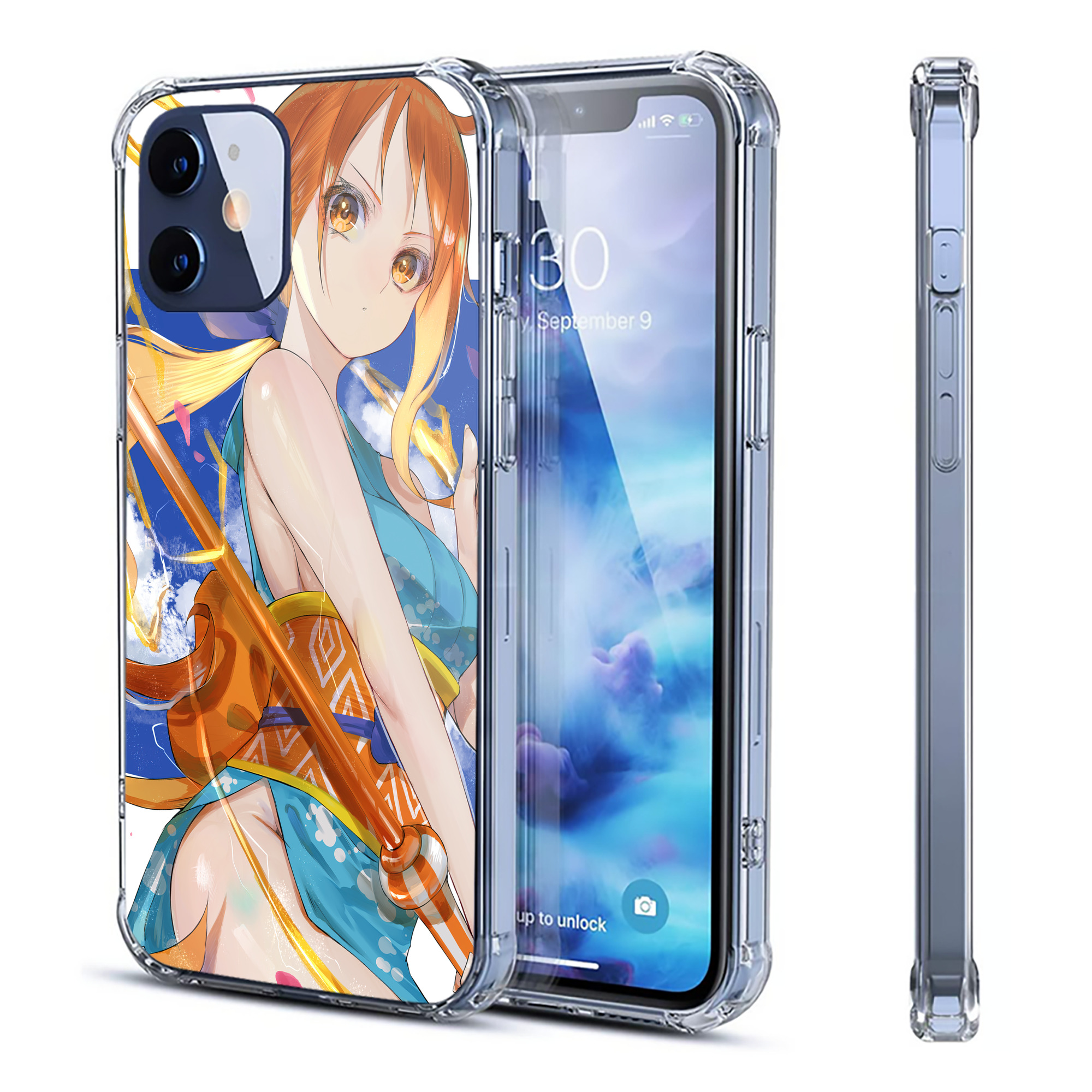 （画像用） ワンピース ONE PIECE 【iPhone 12シリーズ対応】透明スマホケース（クリアソフトケース）